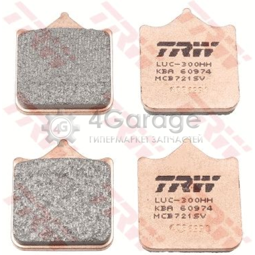 Колодки тормозные передние MOTO TRW MCB721SV в Нижнем Новгороде