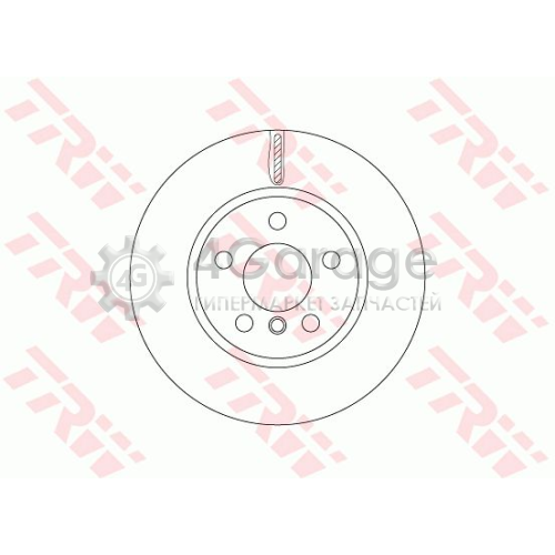 TRW DF6757 Тормозной диск