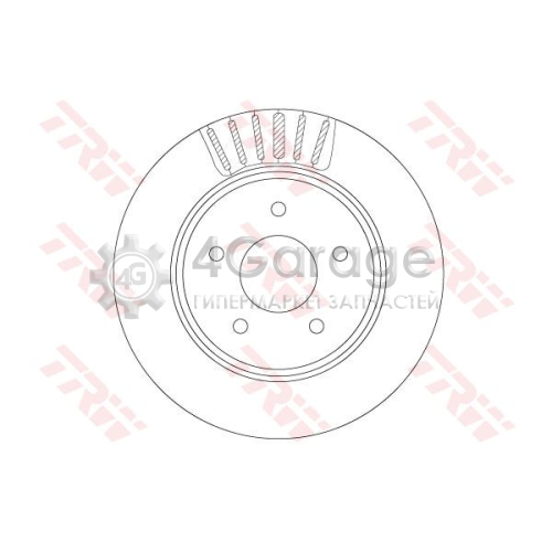 TRW DF6789 Тормозной диск