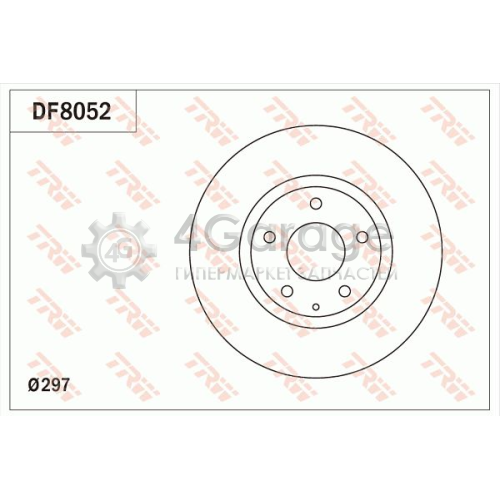 TRW DF8052 Тормозной диск