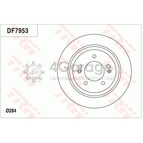 TRW DF7953 Тормозной диск