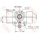 TRW BWC107 Колесный тормозной цилиндр
