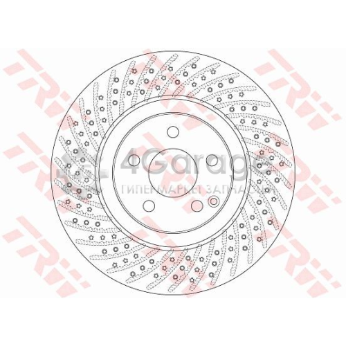 TRW DF6433S Тормозной диск