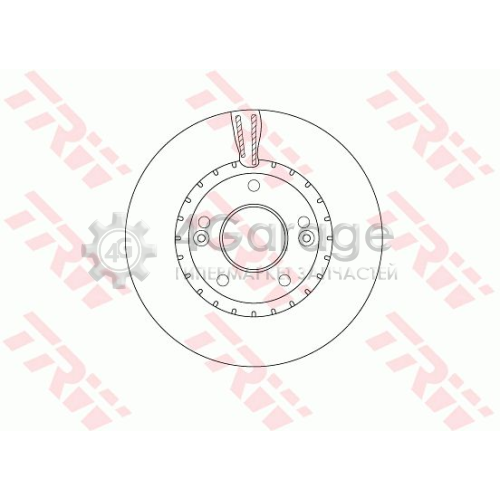 TRW DF6628 Тормозной диск