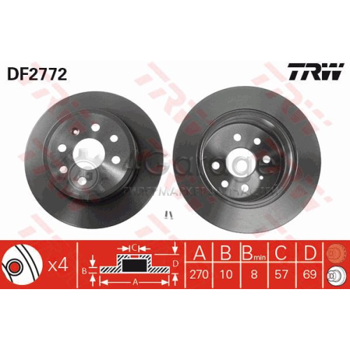 Тормозной диск TRW DF2772 в Нижнем Новгороде