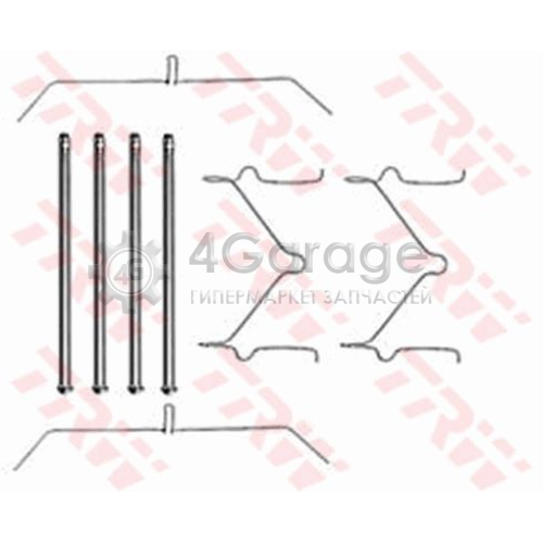 TRW PFK290 Комплектующие колодки дискового тормоза