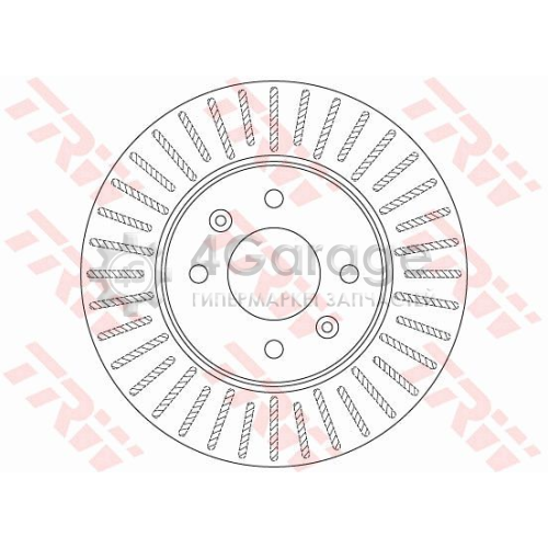 TRW DF6198 Тормозной диск
