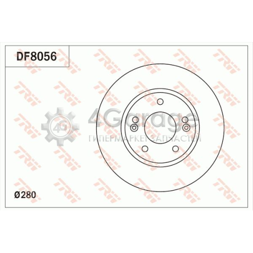 TRW DF8056 Тормозной диск