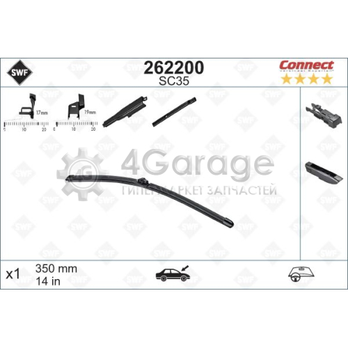 Щетка стеклоочистителя ALTERNATIVE CONNECT SWF 262200 в Ростове-на-Дону