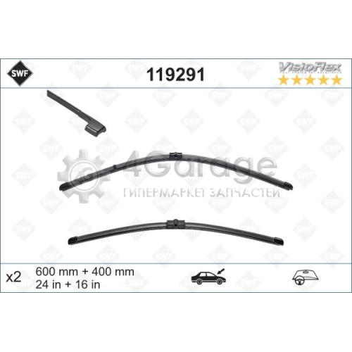 SWF 119291 Щетка стеклоочистителя ORIGINAL VISIOFLEX SET в Красноярске
