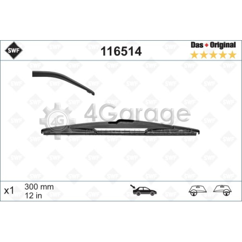 Щетка стеклоочистителя DAS ORIGINAL REAR SWF 116514 в Ростове-на-Дону