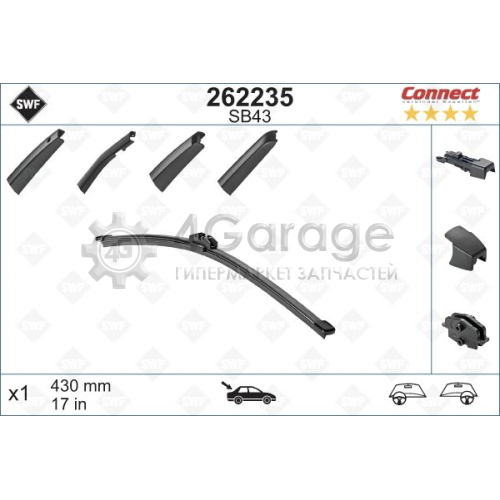 Щетка стеклоочистителя ALTERNATIVE CONNECT REAR SWF 262235 в Москве