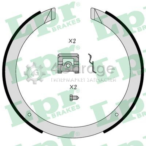 LPR 01098 Комплект тормозных колодок стояночная тормозная система
