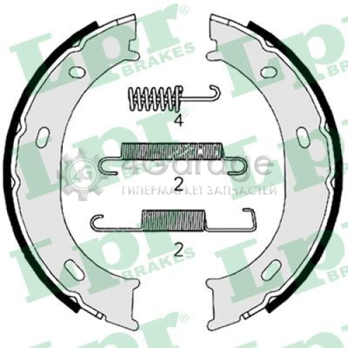 LPR 07959 Комплект тормозных колодок стояночная тормозная система