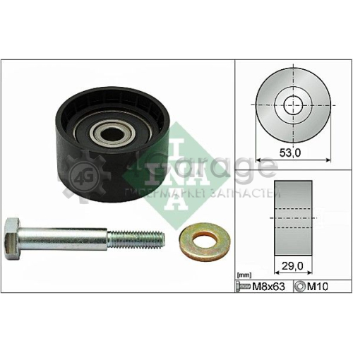 INA 532028710 Паразитный / Ведущий ролик зубчатый ремень