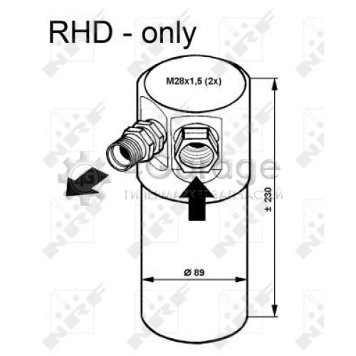 NRF 33082 Осушитель кондиционер EASY FIT