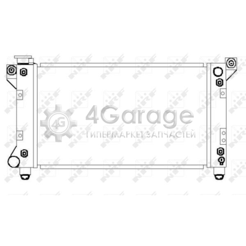 NRF 50237 Радиатор охлаждение двигателя