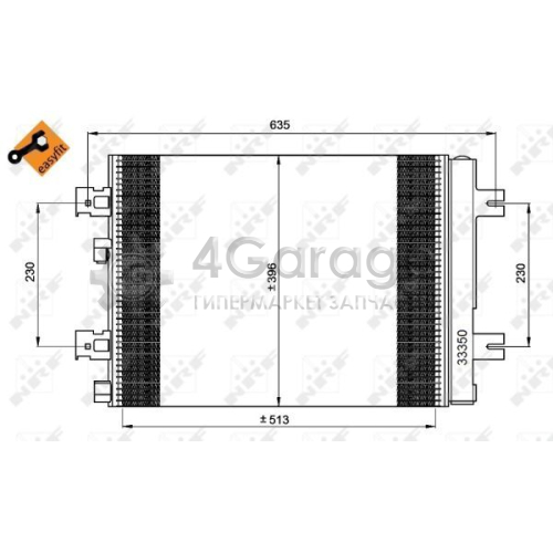 NRF 35947 Конденсатор кондиционер EASY FIT