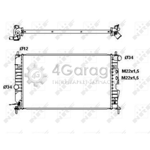 NRF 50563 Радиатор охлаждение двигателя EASY FIT