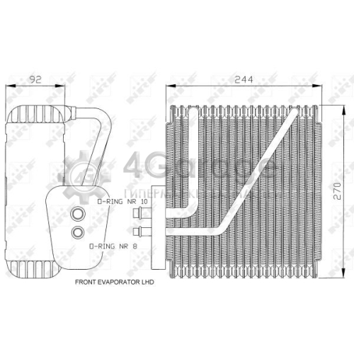 NRF 36045 Испаритель кондиционер EASY FIT