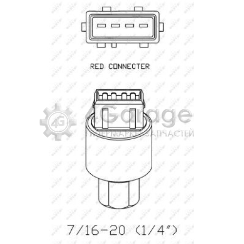 NRF 38936 Пневматический выключатель кондиционер EASY FIT