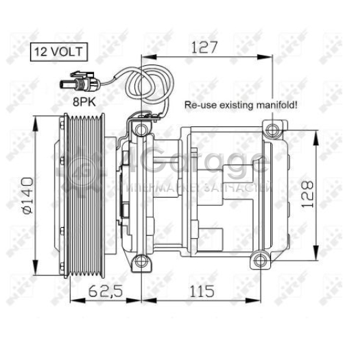 NRF 32661 Компрессор кондиционер