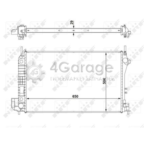 NRF 58294 Радиатор охлаждение двигателя EASY FIT