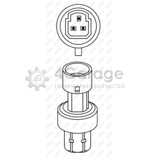 NRF 38943 Пневматический выключатель кондиционер EASY FIT