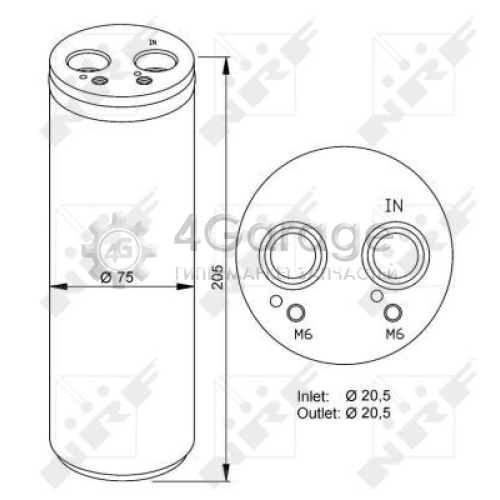 NRF 33205 Осушитель кондиционер EASY FIT