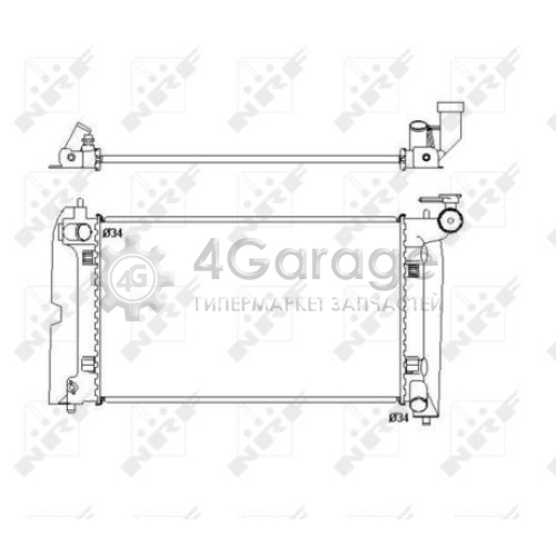 NRF 53397 Радиатор охлаждение двигателя EASY FIT