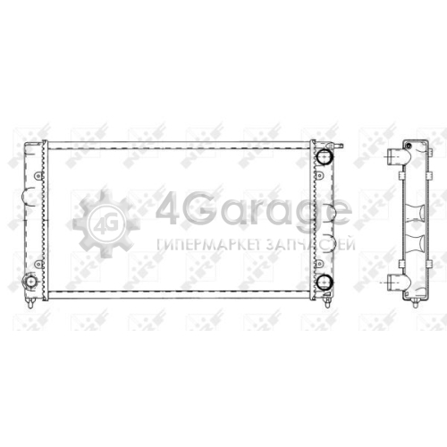 NRF 509501 Радиатор охлаждение двигателя