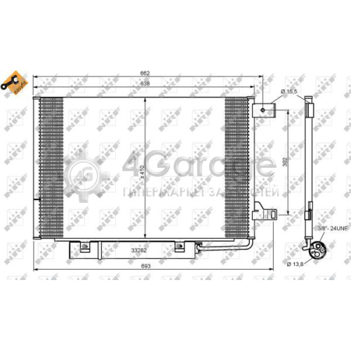 NRF 35759 Конденсатор кондиционер EASY FIT