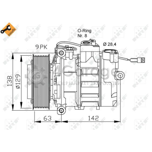 Компрессор кондиционер EASY FIT NRF 32413 в Ростове-на-Дону