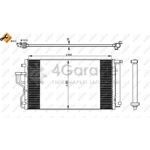 Конденсатор кондиционер EASY FIT NRF 350078 в Нижнем Новгороде