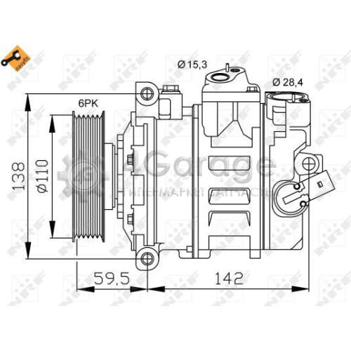 NRF 32146 Компрессор кондиционер EASY FIT