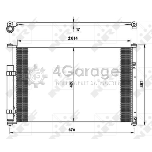 NRF 35769 Конденсатор кондиционер EASY FIT