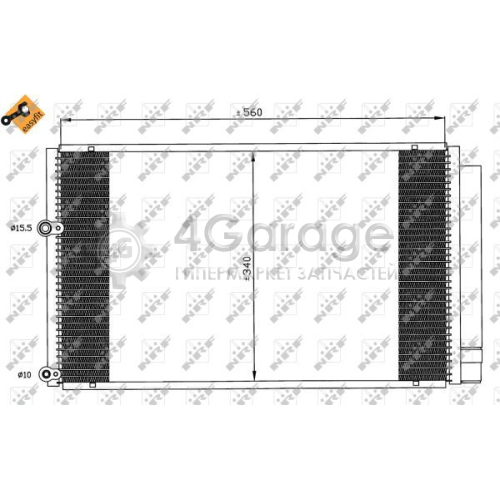 NRF 35601 Конденсатор кондиционер EASY FIT