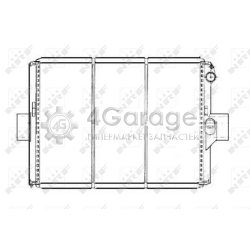 NRF 58883 Радиатор охлаждение двигателя