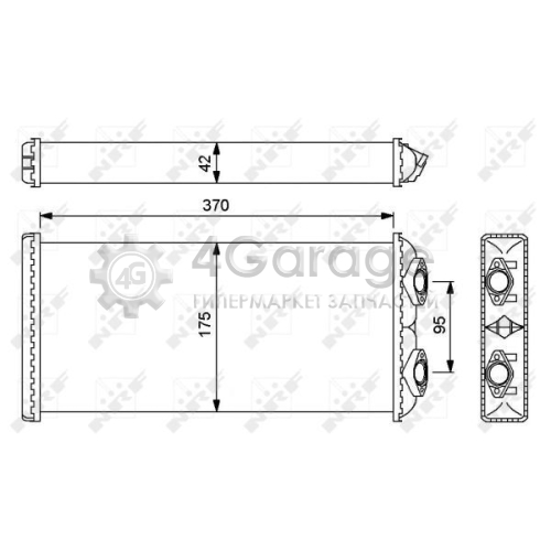 NRF 54246 Теплообменник отопление салона