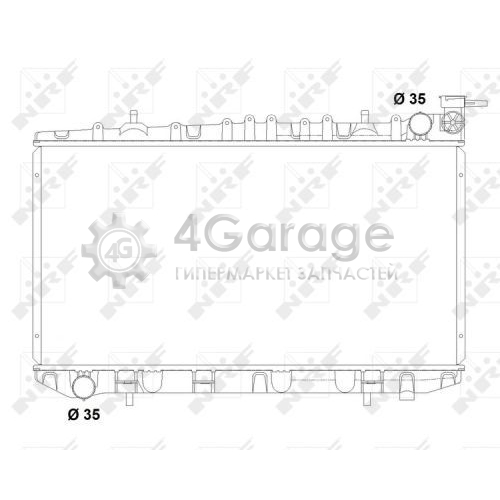 NRF 503497 Радиатор охлаждение двигателя