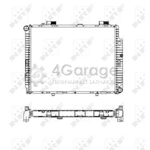NRF 55331 Радиатор охлаждение двигателя EASY FIT