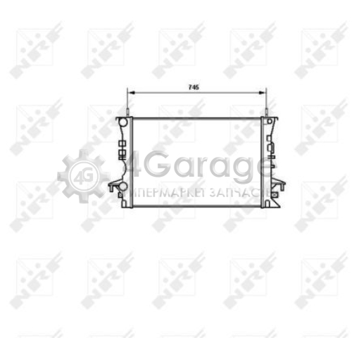NRF 58318 Радиатор охлаждение двигателя
