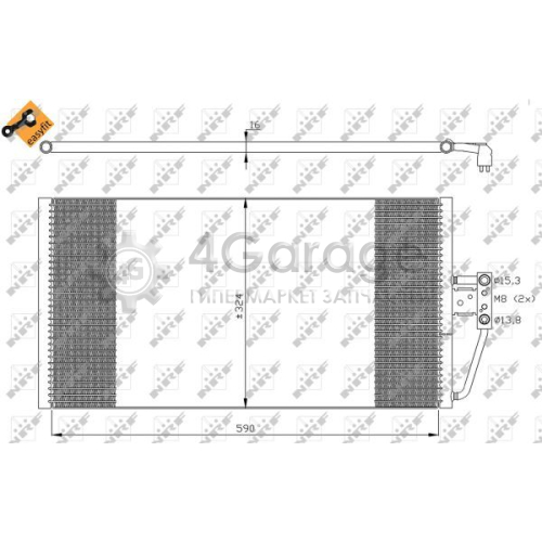 NRF 35295 Конденсатор кондиционер EASY FIT