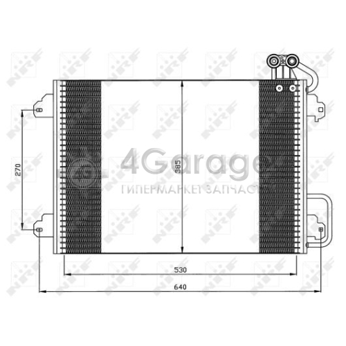 NRF 35340 Конденсатор кондиционер EASY FIT