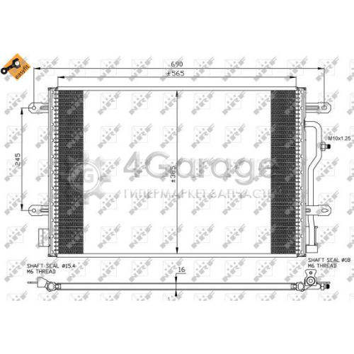 NRF 35465 Конденсатор кондиционер EASY FIT