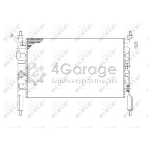 NRF 58930 Радиатор охлаждение двигателя