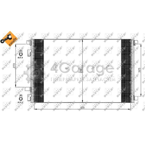 NRF 35449 Конденсатор кондиционер EASY FIT