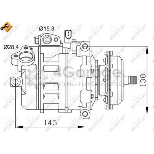 NRF 32148 Компрессор кондиционер EASY FIT