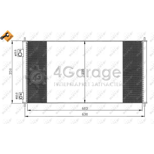 Конденсатор кондиционер EASY FIT NRF 35663 в Нижнем Новгороде