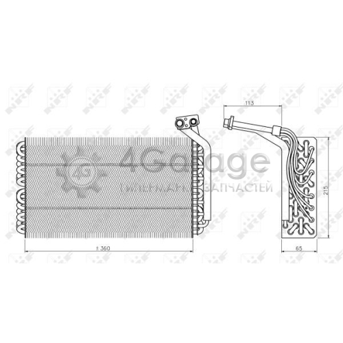NRF 36136 Испаритель кондиционер